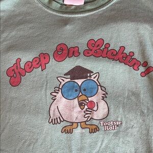 Tootsie Roll Kids' Green Graphic Tee - 'Keep On Lickin''